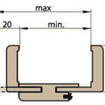 Obložková zárubňa bezfalcová UV lak biely titanový
