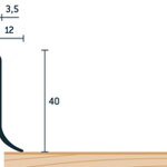 Soklový profil 40x12 (250cm)