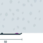 Ochranný rohový profil samolepiaci 50x50 (250cm)