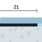 Ukončovací profil 21x4,5 (250cm)